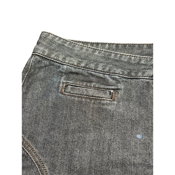 Lucky Brand Denim Ebisu Pencil Skirt Size 8/29 Made in USA Back Slit Modest - Picture 2 of 6